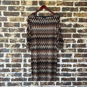 Spense Zigzag Patterned Dress Size 10
